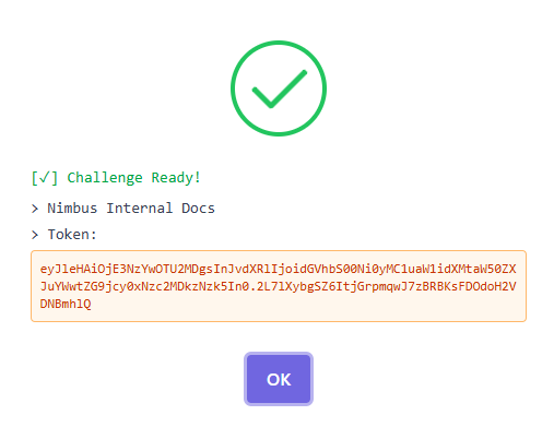 Challenge ready notification popup